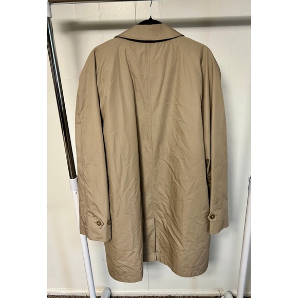 London Fog Womens Khaki Trench Coat Classic Style XL REG - Picture 8 of 9